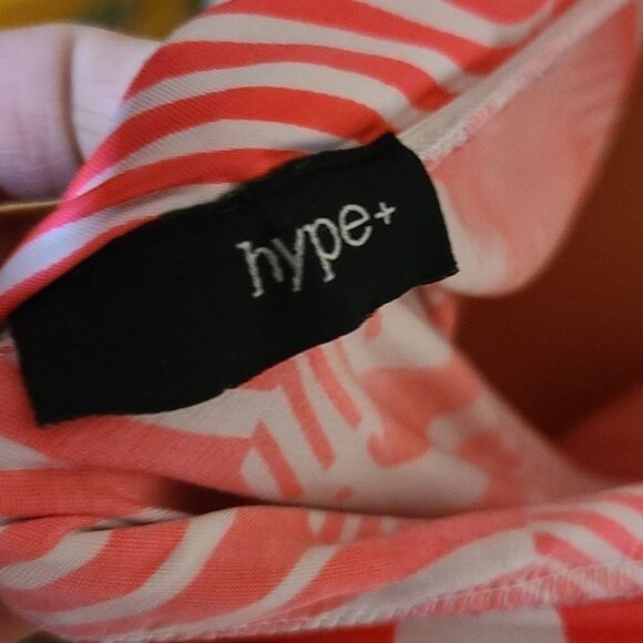 Hype pink & white swirl flare yoga pants - Picture 6 of 6
